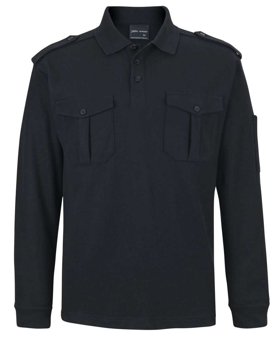 210EL JB's L/S 250 Epaulette Polo
