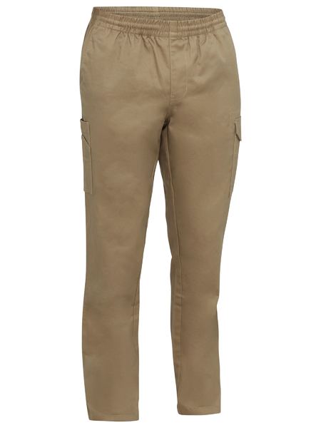 BPC6029 Bisley Stretch Cotton Drill Elastic Waist Cargo Work Pant - Regular