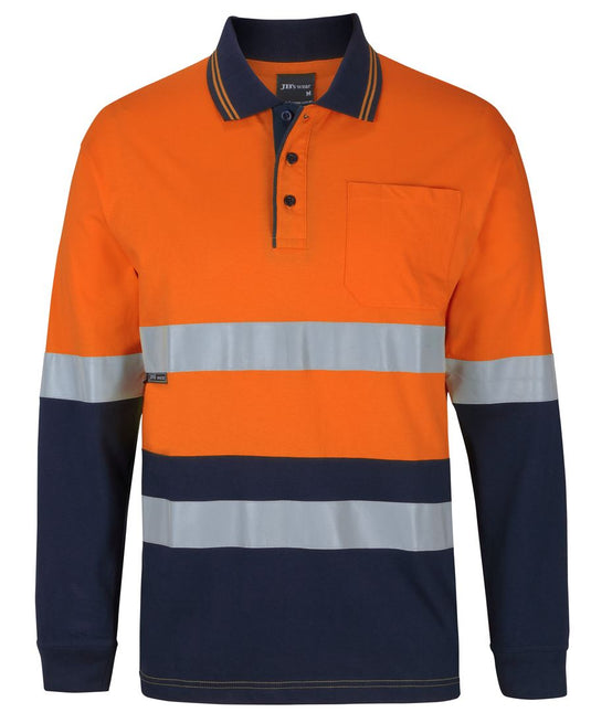 6DCPL JB's Hi Vis (D+N) L/S Cotton Polo