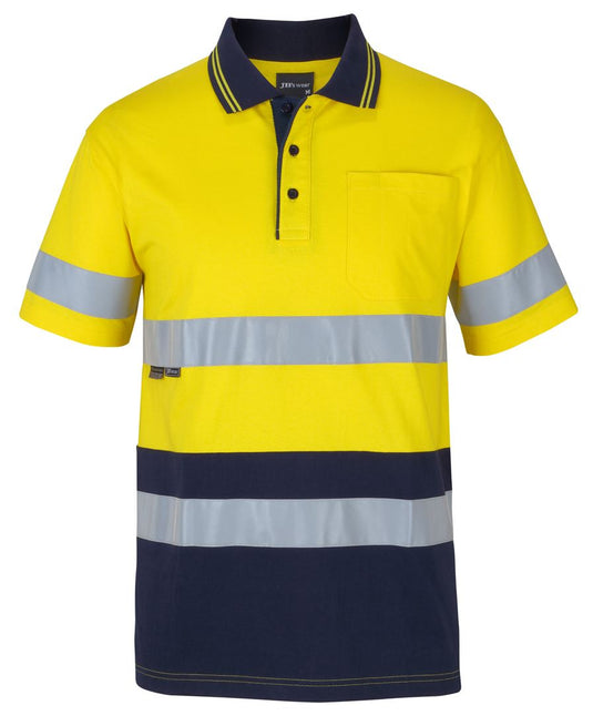 6DCPS JB's Hi Vis (D+N) S/S Cotton Polo