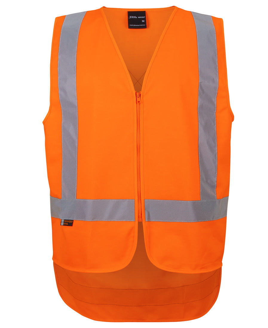 6DVQV JB's NSW/QLD Rail (D+N) Zip X-Back Safety Vest