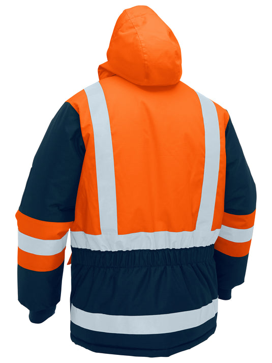 BJ6454HT Bisley H Taped Hi Vis Freezer Hooded Jacket