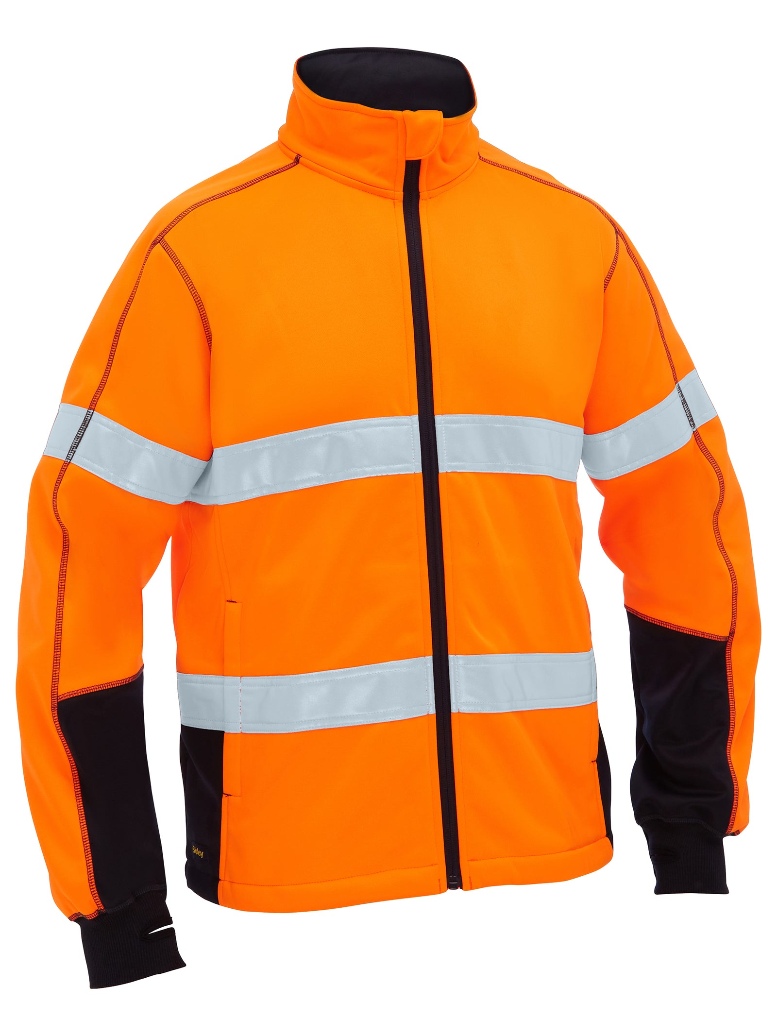 BK6611T Bisley Men's Taped Hi Vis Zip Front Fleece