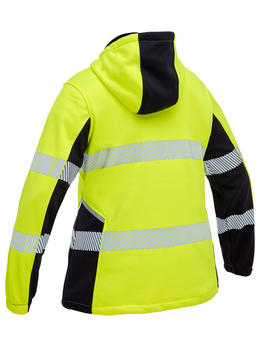 BKL6571T Bisley Womens Flex & Move Hi Vis Taped Liquid Repellent Fleece Hoodie