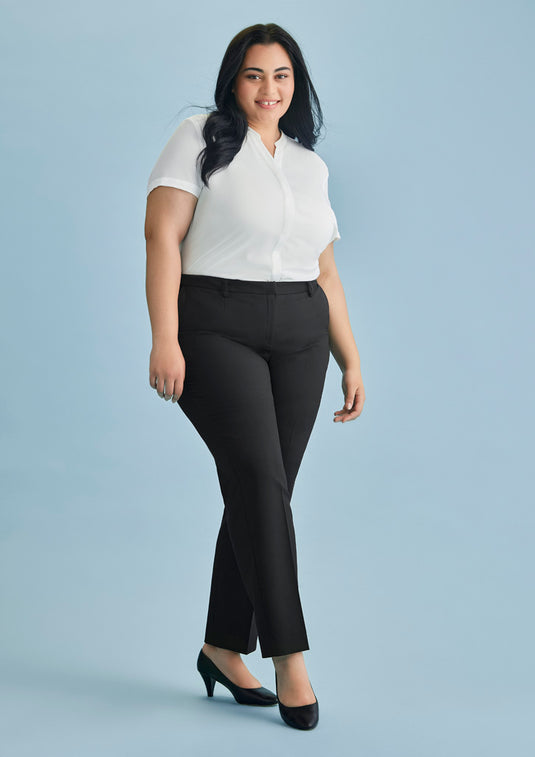 RGP315L BizCorporates Womens Cool Stretch Tapered Leg Adjustable Waist Pant