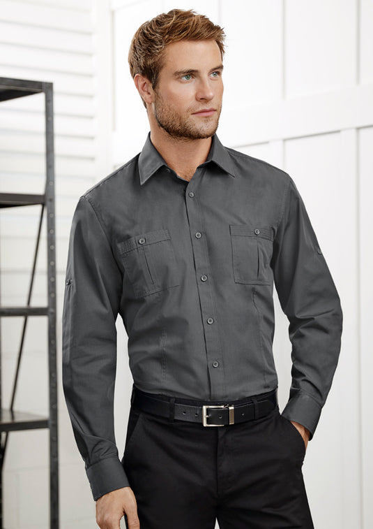 S306ML BizCollection Bondi Mens Roll-Up Shirt