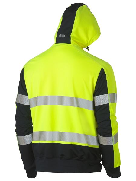 Wholesale BK6815T Bisley Taped Hi Vis Stretchy Fleece Hoodie Printed or Blank