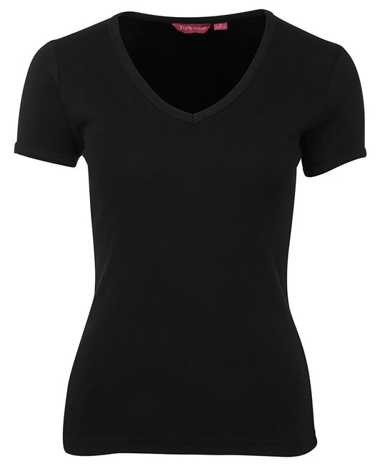 Wholesale 1LV JB's LADIES V NECK TEE Printed or Blank