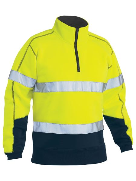 Wholesale BK6989T Bisley Taped Hi Vis Fleece Pullover Printed or Blank