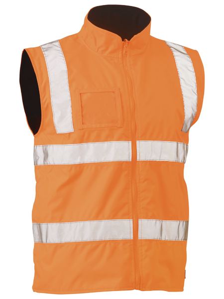 Wholesale BV0364T Bisley Taped Hi Vis Rail Wet Weather Vest Printed or Blank