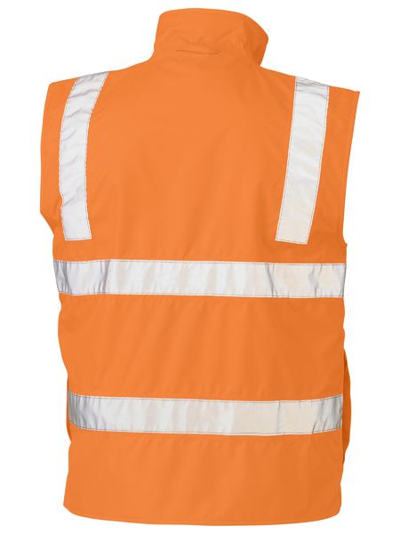 Wholesale BV0364T Bisley Taped Hi Vis Rail Wet Weather Vest Printed or Blank