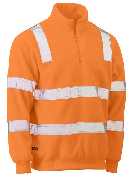 Wholesale BK6816T Bisley Taped Hi Vis Rail Polar Fleece Jumper Printed or Blank