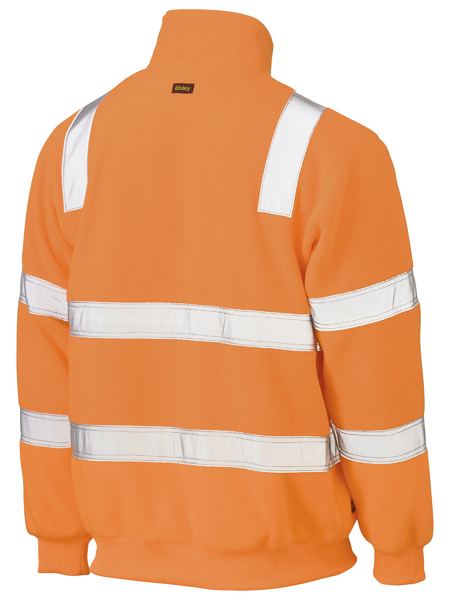 Wholesale BK6816T Bisley Taped Hi Vis Rail Polar Fleece Jumper Printed or Blank