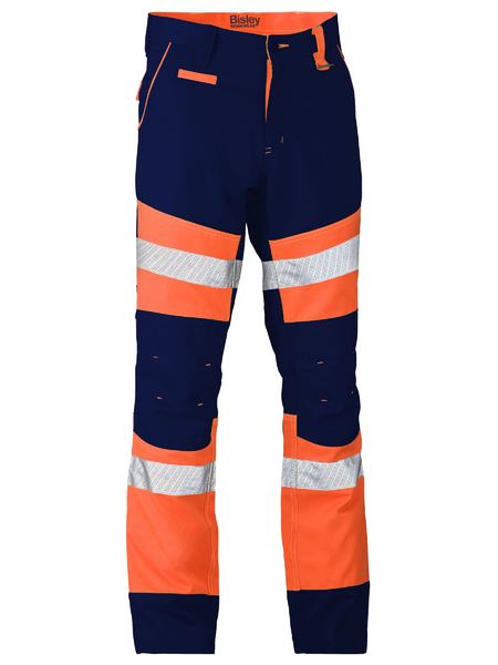 Wholesale BP6412T Bisley Taped Biomotion Contrast Hi Vis Pant Printed or Blank