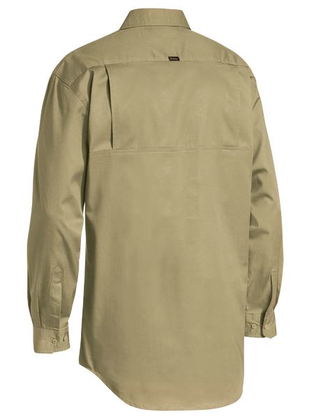 Wholesale BSC6820 Bisley Closed Front Light Weight Drill Shirt - Long Sleeve Printed or Blank