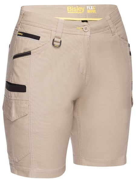 Wholesale BSHL1044 Bisley WOMEN'S FLX & MOVE™ CARGO SHORT Printed or Blank