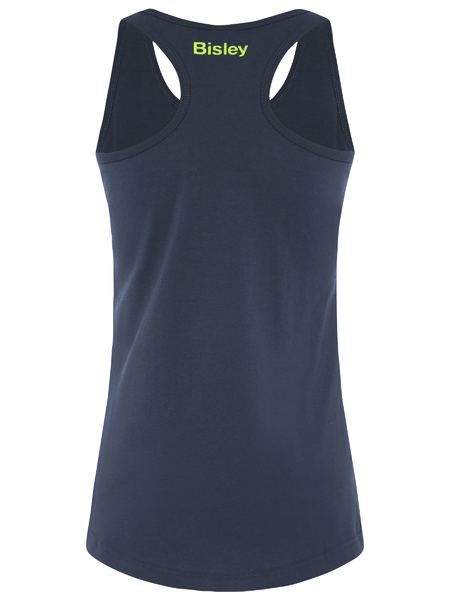 BKSL063 Bisley Women's Cotton Logo Singlet