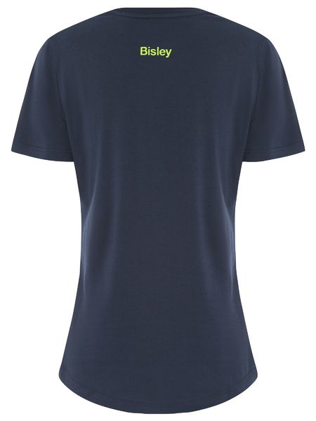 Wholesale BKTL064 BISLEY WOMEN'S COTTON LOGO TEE Printed or Blank