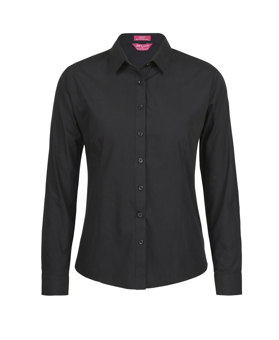 Wholesale 4PS1L JB's LADIES L/S CLASSIC POPLIN SHIRT Printed or Blank