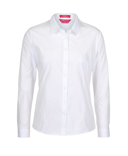 Wholesale 4PS1L JB's LADIES L/S CLASSIC POPLIN SHIRT Printed or Blank