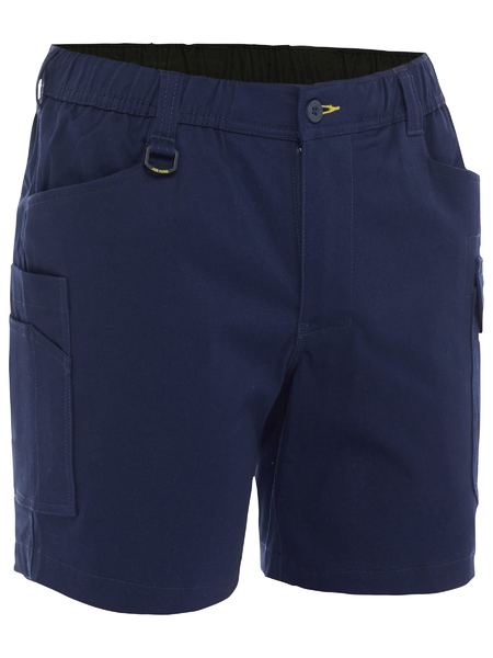 BSHC1018 Bisley Stretch Cotton Elastic Waist Cargo Short