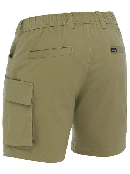 BSHC1018 Bisley Stretch Cotton Elastic Waist Cargo Short