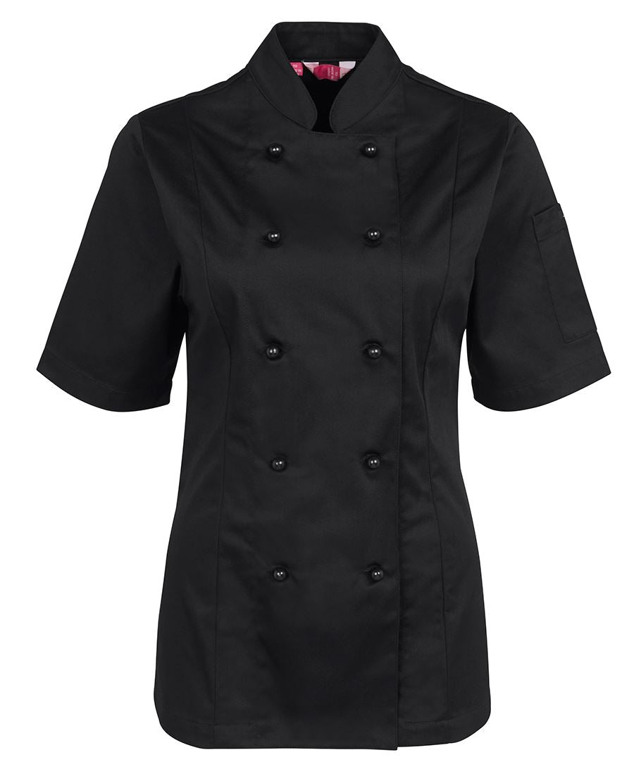 Wholesale 5CJ21 JB's LADIES S/S CHEF'S JACKET Printed or Blank