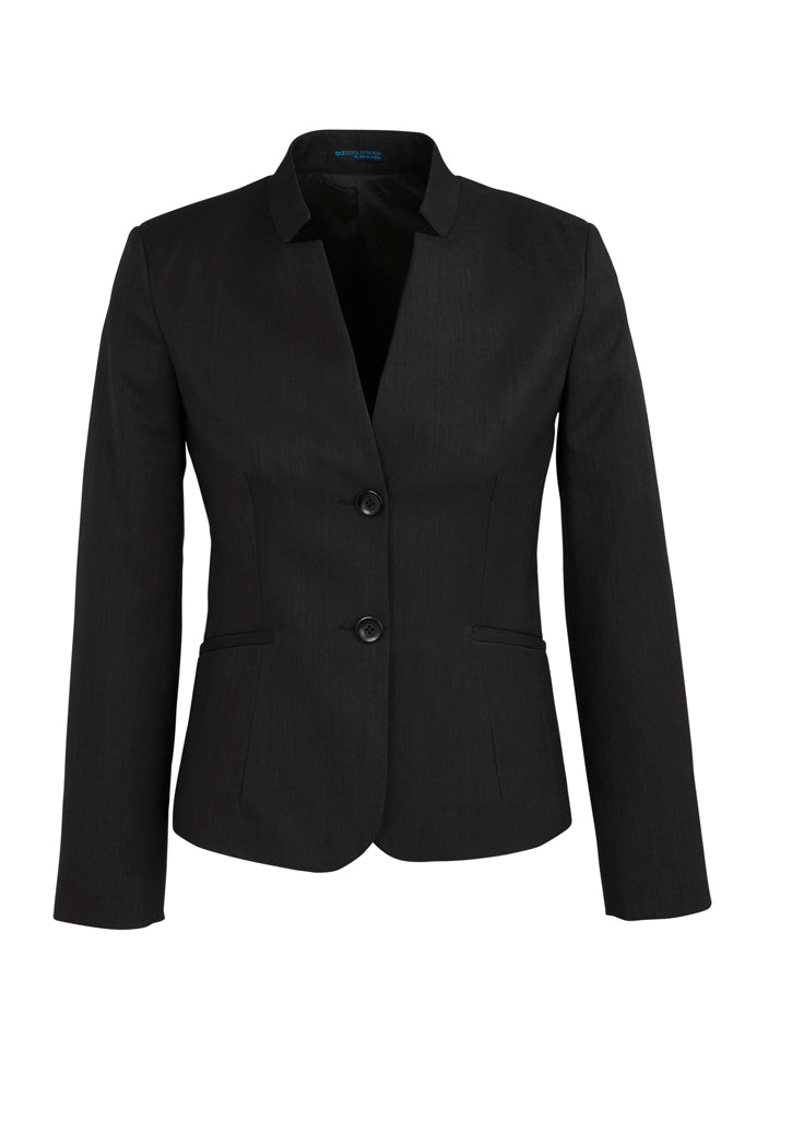 Wholesale 60113 BIZCORPORATES WOMENS SHORT JACKET WITH REVERSE LAPEL Printed or Blank