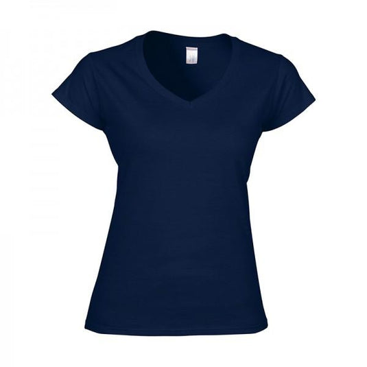 Wholesale Gildan 64V00L Womens V-neck T-shirt Printed or Blank