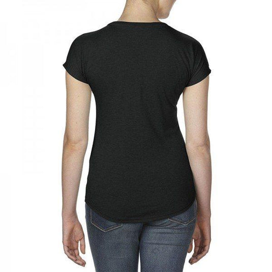 Wholesale 6750VL Anvil Women’s Tri-Blend V-Neck Tee Printed or Blank