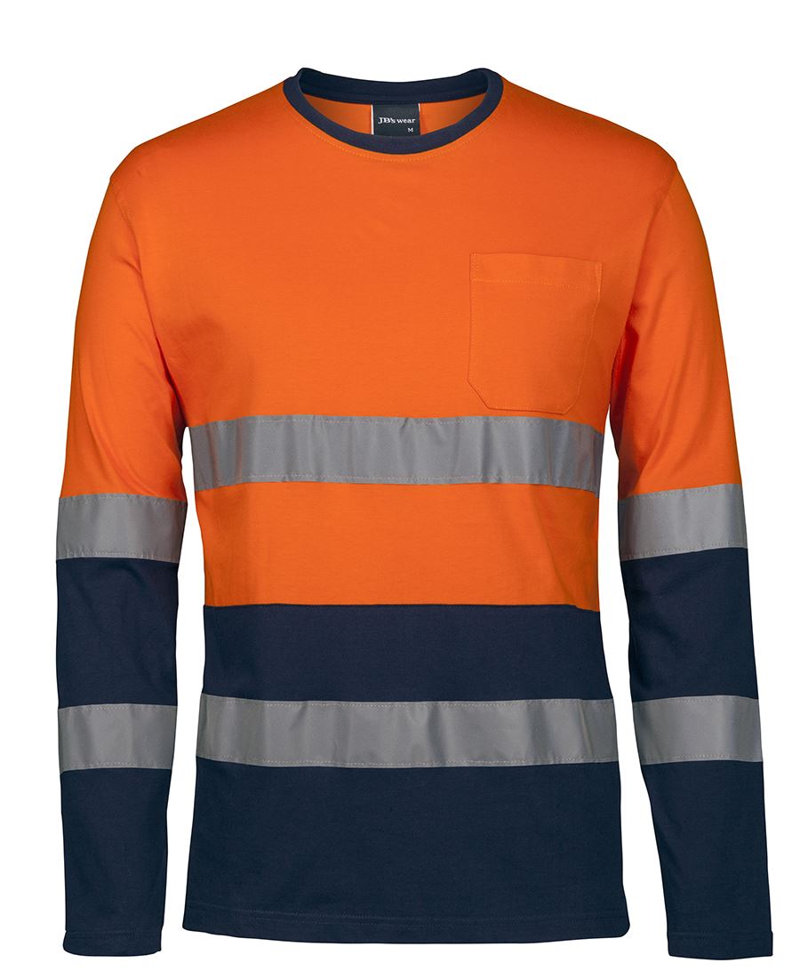 Wholesale 6DNTN JB's HV (D+N) L/S Crew Neck Cotton T-Shirt Printed or Blank