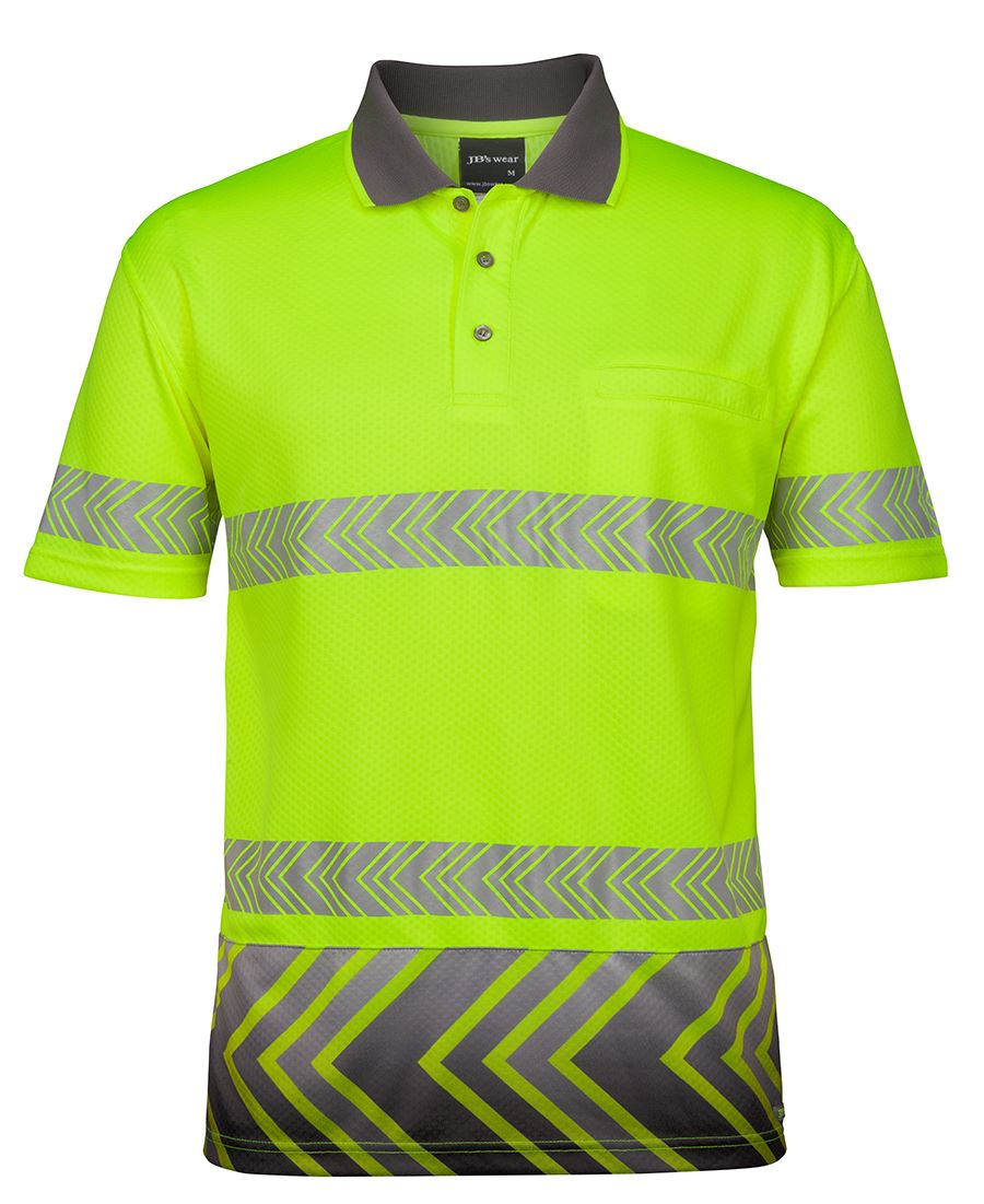 Wholesale 6HAS JB's S/S Arrow Sub Polo With Segmented Tape Printed or Blank
