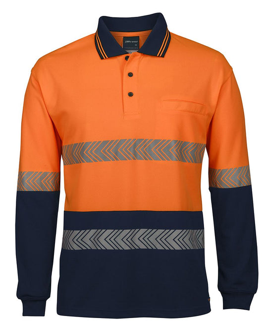 Wholesale 6HLST JB's HV L/S SEGMENTED TAPE POLO Printed or Blank