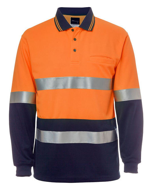Wholesale 6HMCB JB's HV L/S (D+N) Cotton Back Polo Printed or Blank