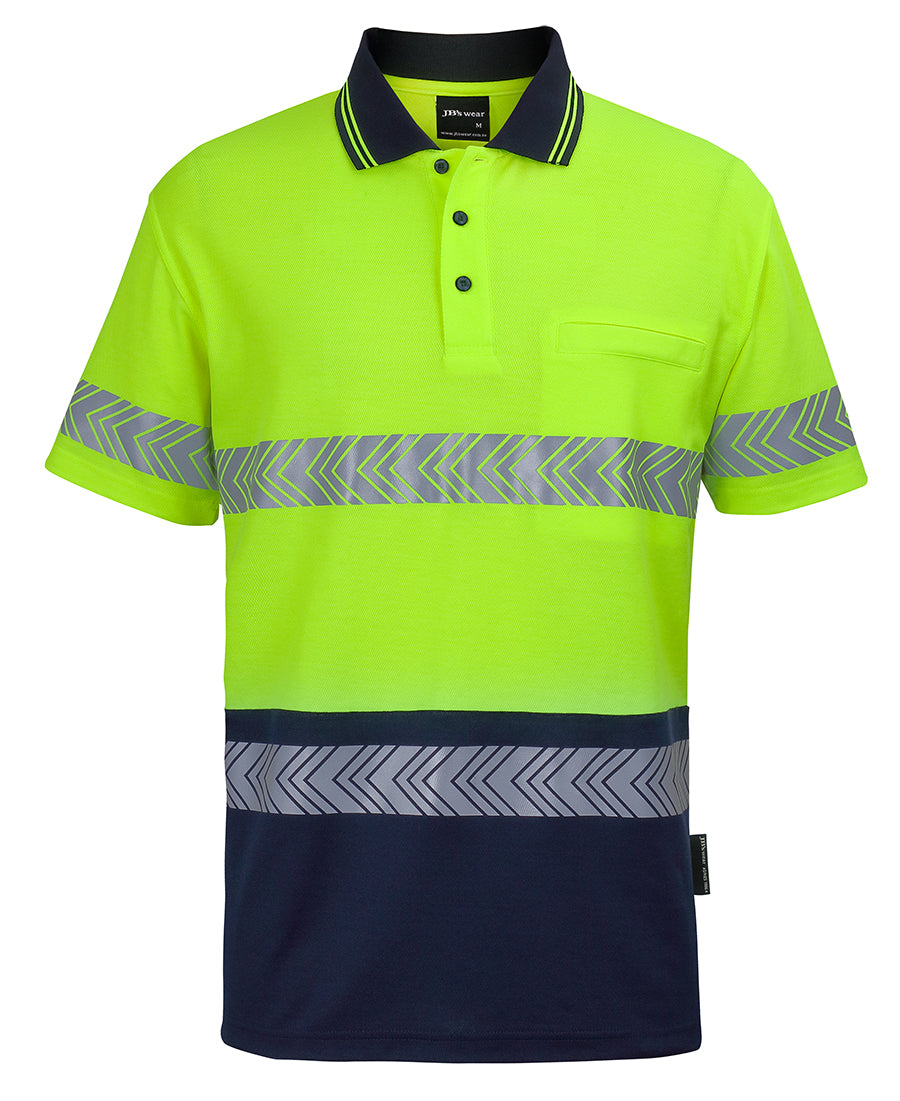 Wholesale 6HMSS JB's HV S/S D+N C/BACK SEGMENTED TAPE POLO Printed or Blank
