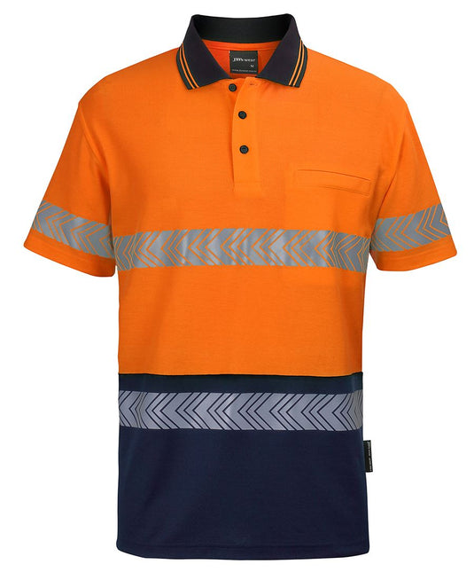 Wholesale 6HMSS JB's HV S/S D+N C/BACK SEGMENTED TAPE POLO Printed or Blank