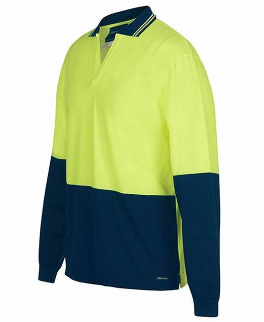 Wholesale 6HNBL JB's HV 4602.1 L/S NON BUTTON POLO Printed or Blank