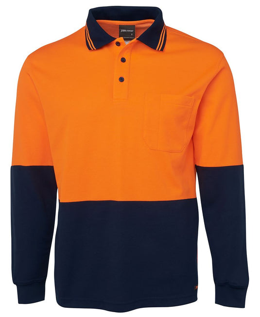 Wholesale 6HPL JB's HV L/S COTTON BACK POLO Printed or Blank