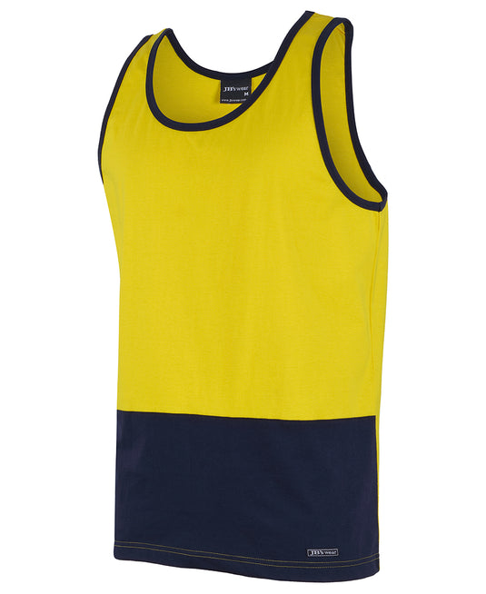 Wholesale 6HTCS JB's Hi Vis Cotton Singlet Printed or Blank