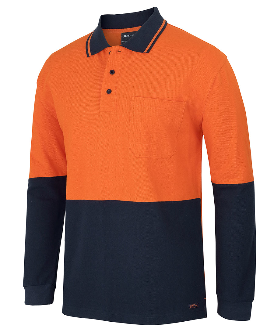 Wholesale 6HVQL JB's HV L/S COTTON PIQUE TRAD POLO Printed or Blank