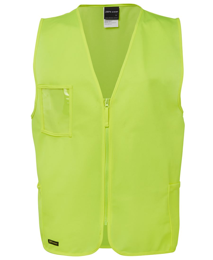 Wholesale 6HVSZ JB's HV ZIP SAFETY VEST Printed or Blank