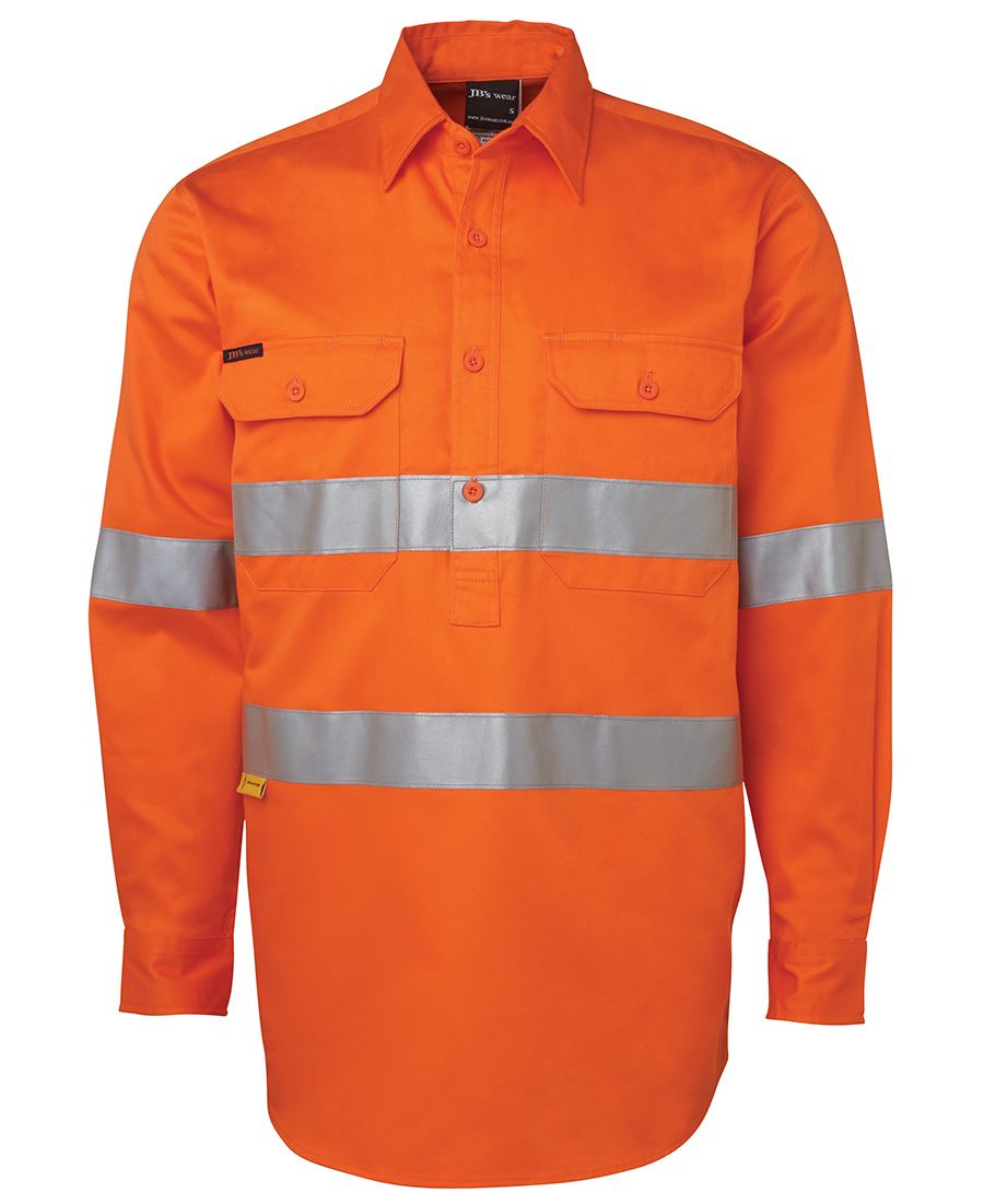 Wholesale 6HWCF JB's HV (D+N) CLOSE FRONT L/S 190G SHIRT Printed or Blank
