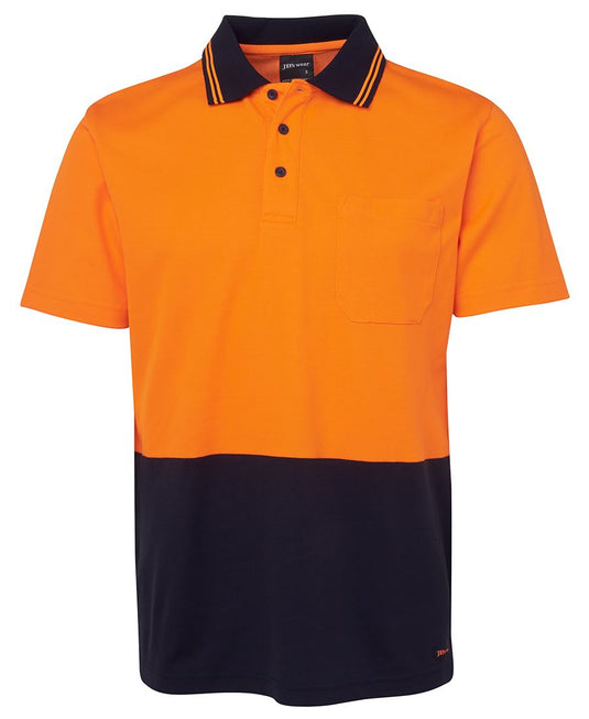 Wholesale 6NCCS JB's HV NON CUFF S/S COTTON BACK POLO Printed or Blank