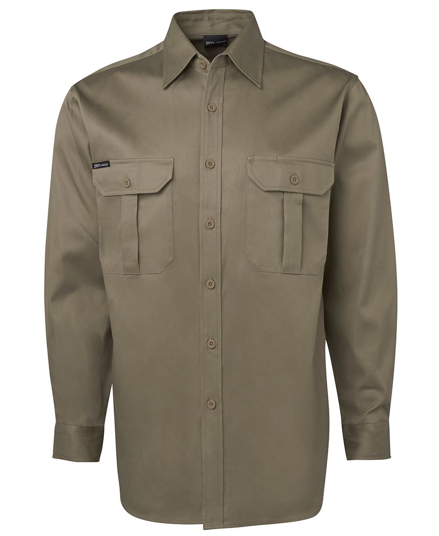 Wholesale 6WLS JB's L/S 190G WORK SHIRT Printed or Blank