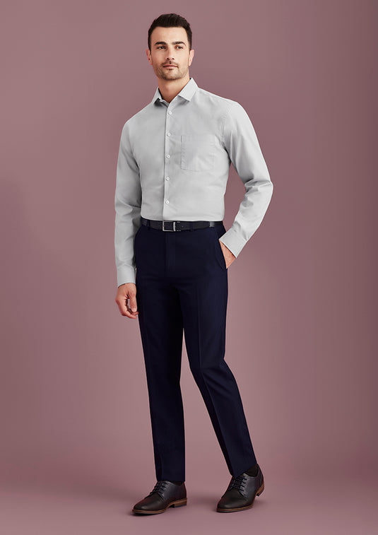 Wholesale 70716S BizCorporates MENS SLIM FIT FLAT FRONT PANT STOUT Printed or Blank