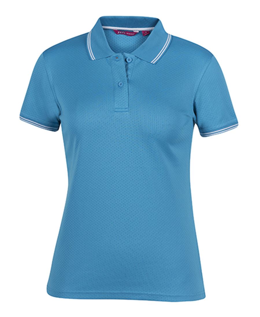 Wholesale 7JCP1 JB's PODIUM LADIES JACQUARD CONTRAST POLO Printed or Blank