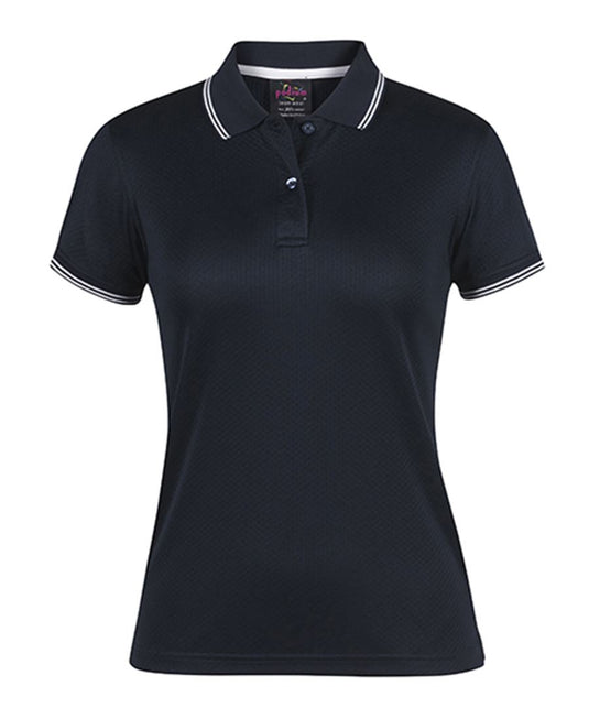 Wholesale 7JCP1 JB's PODIUM LADIES JACQUARD CONTRAST POLO Printed or Blank