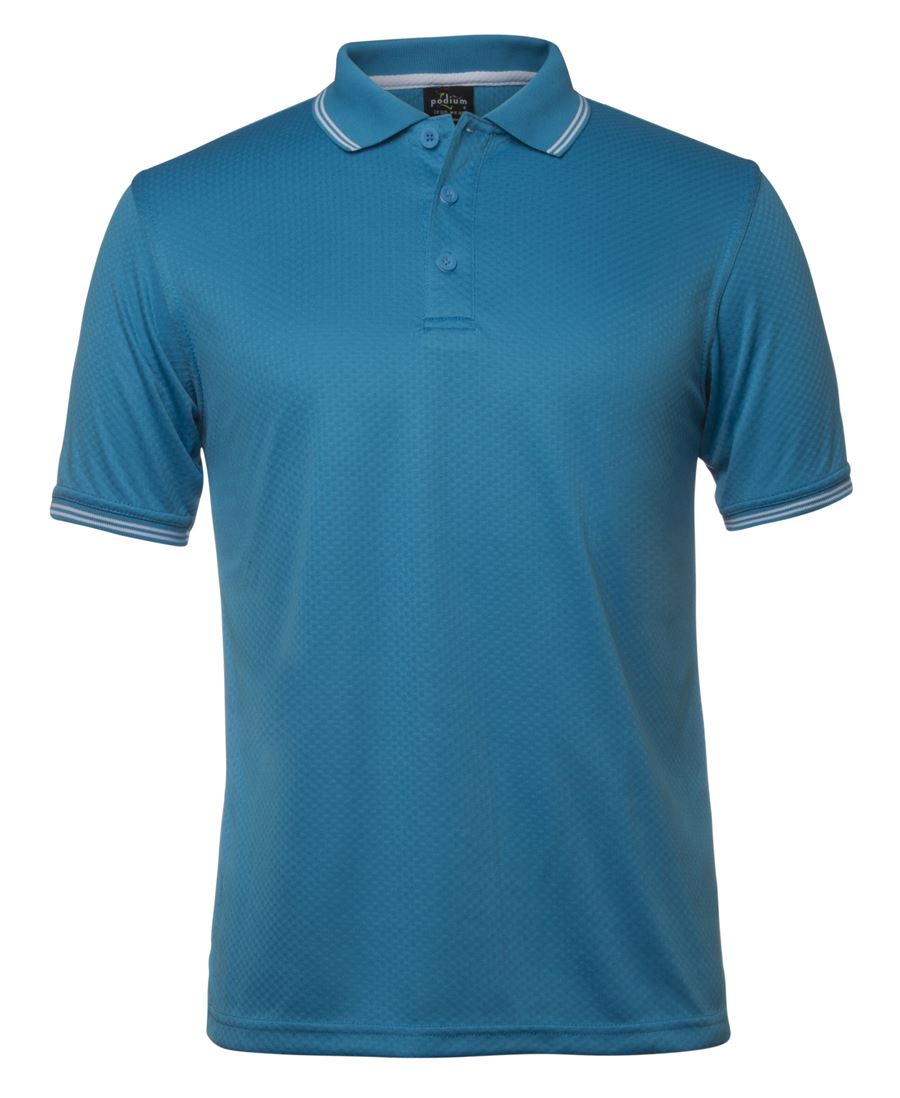 Wholesale 7JCP JB's PODIUM JACQUARD CONTRAST POLO Printed or Blank