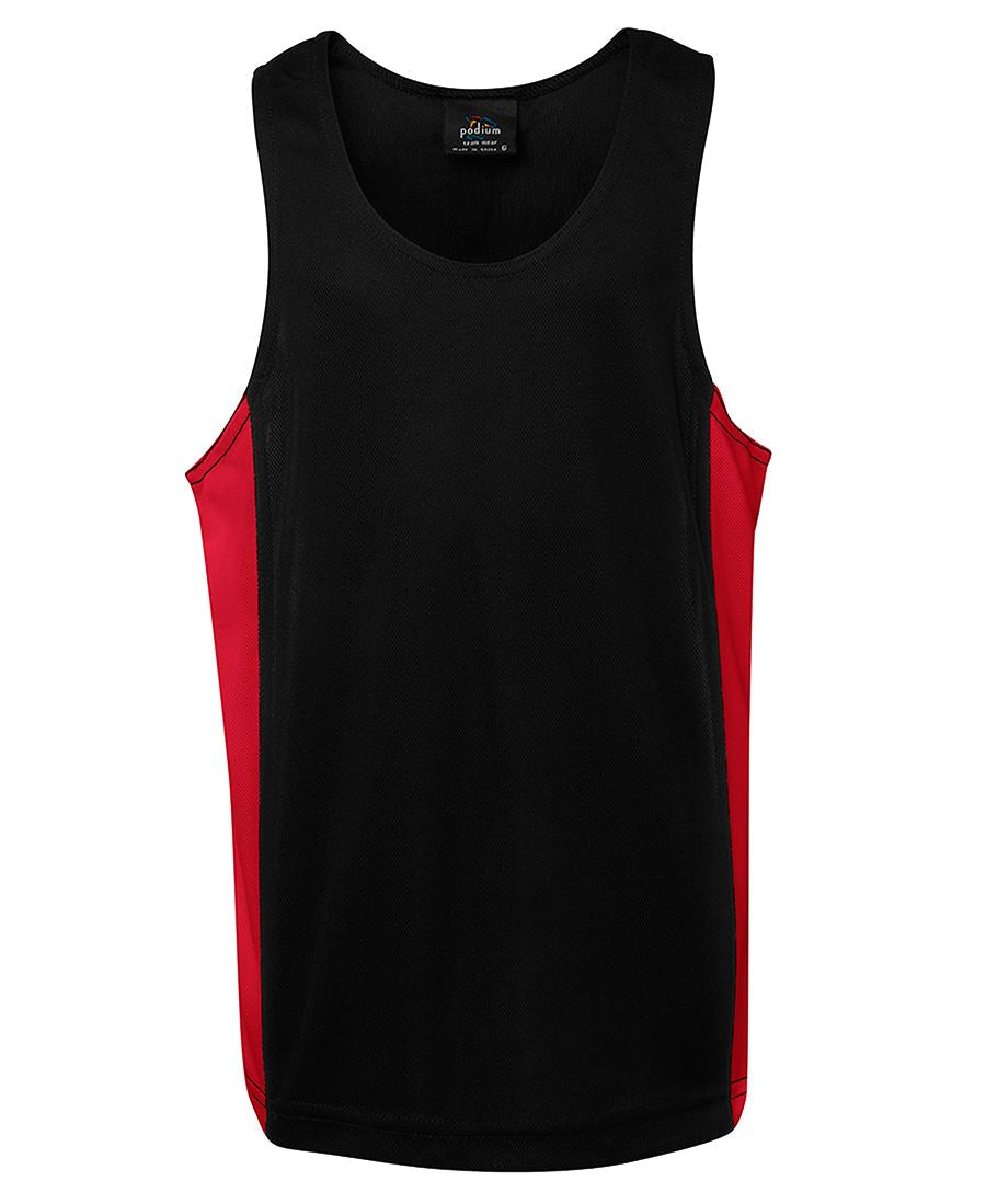 Wholesale 7KPCS JB's PODIUM KIDS CONTRAST SINGLET Printed or Blank