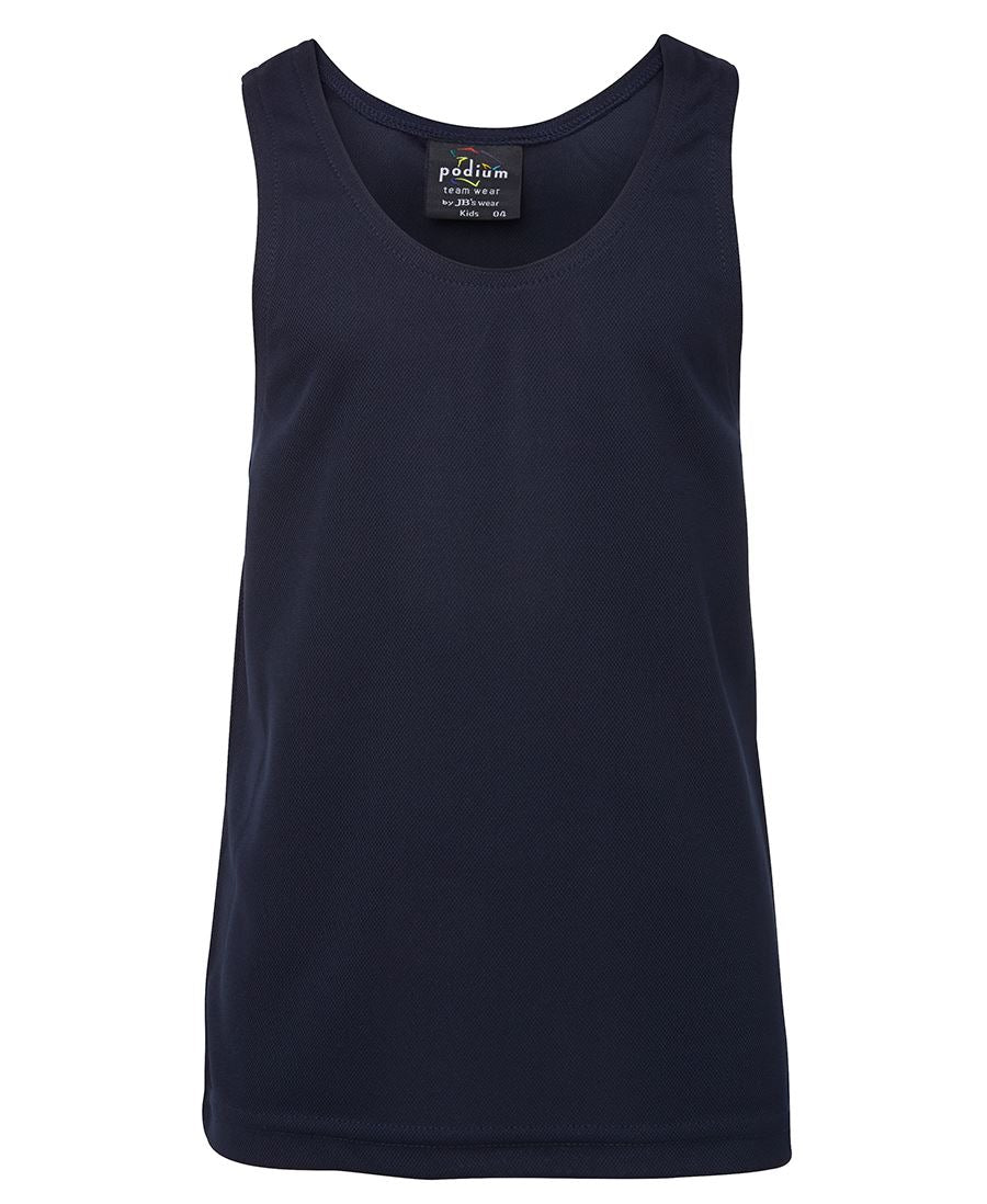 Wholesale 7KPO JB's PODIUM KIDS POLY SINGLET Printed or Blank